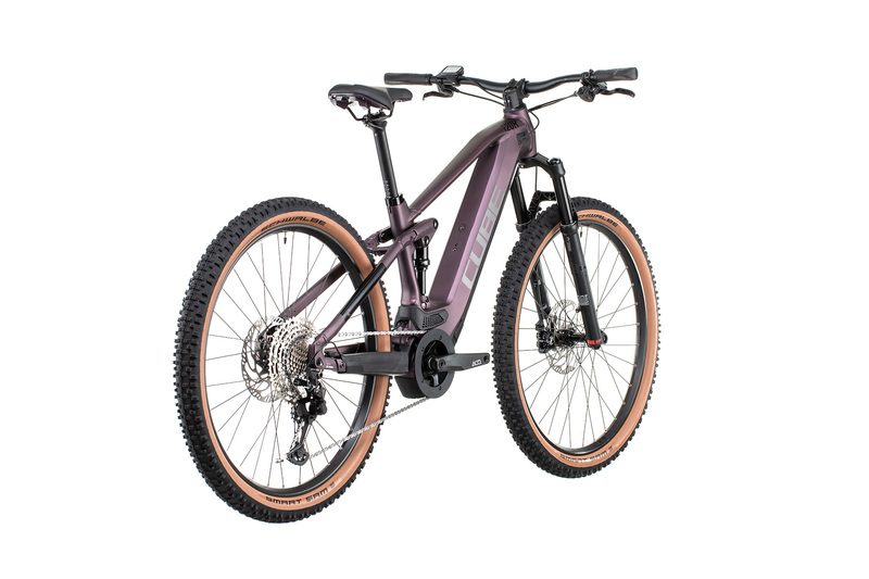 Cube horské elektrokolo STEREO HYBRID 120 RACE smokylilac black